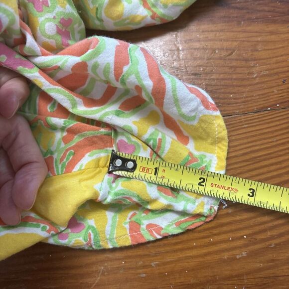 Lilly Pulitzer for Target Challis Romper Happy Place Size Medium Spring Summer - Picture 4 of 7